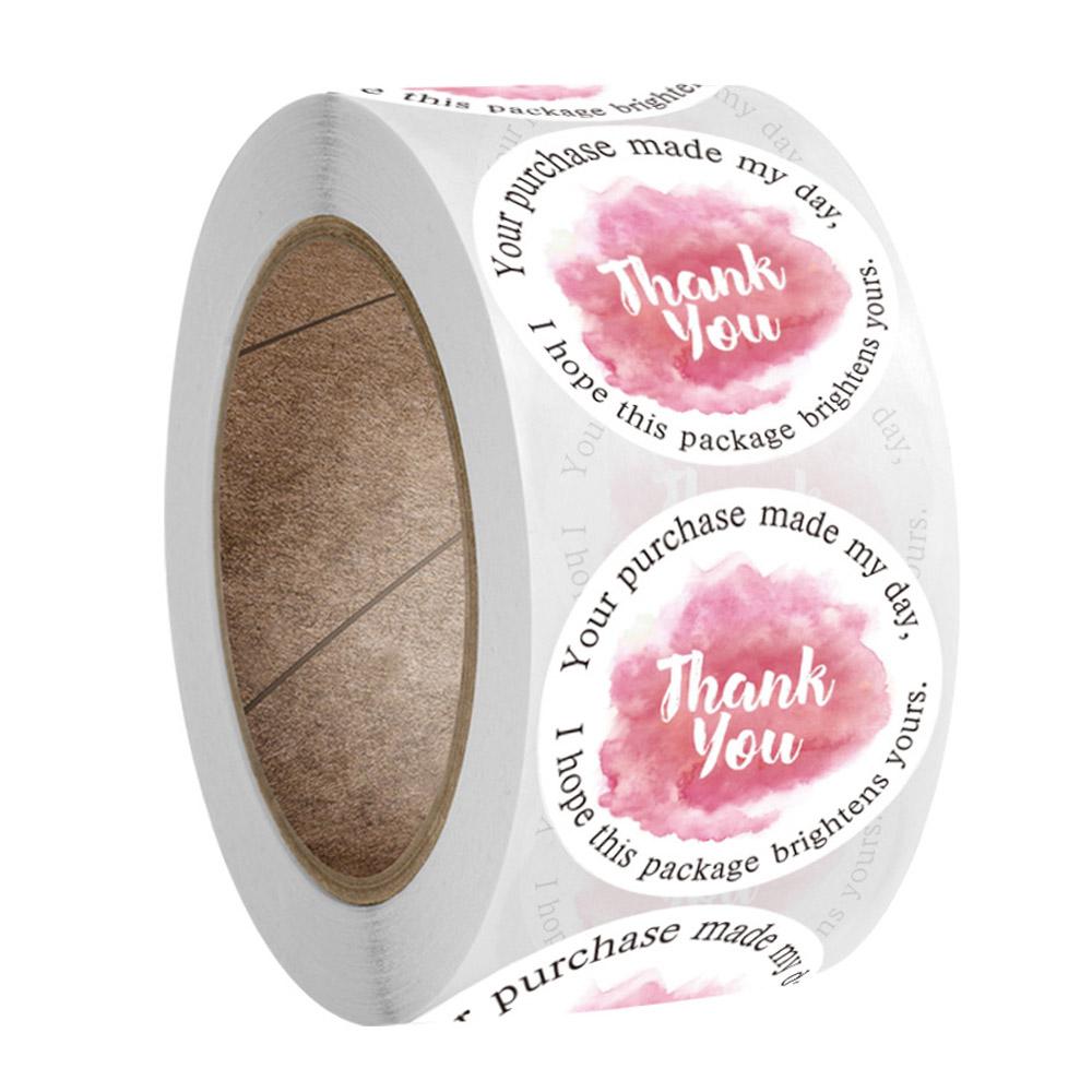 50-500pcs Gift Cake Baking Packaging Decoration Stickers Delicious Donut Style Stickers Gift Packing Supplies Adhesive Stickers