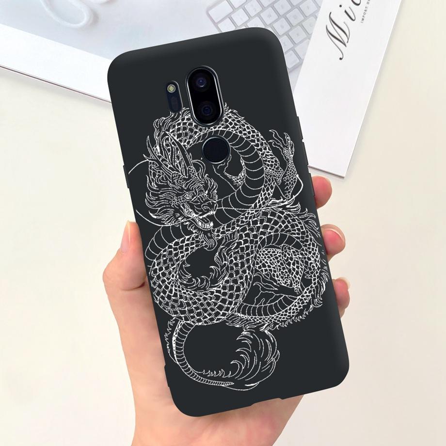 Для LG G7 ThinQ Чехол G710 LM-G710 Мягкий Силиконовый Чехол для Телефона Милый Кот Космонавт Ударопрочный Для LG G7 ThinQ Задняя Крышка Funda Coque
