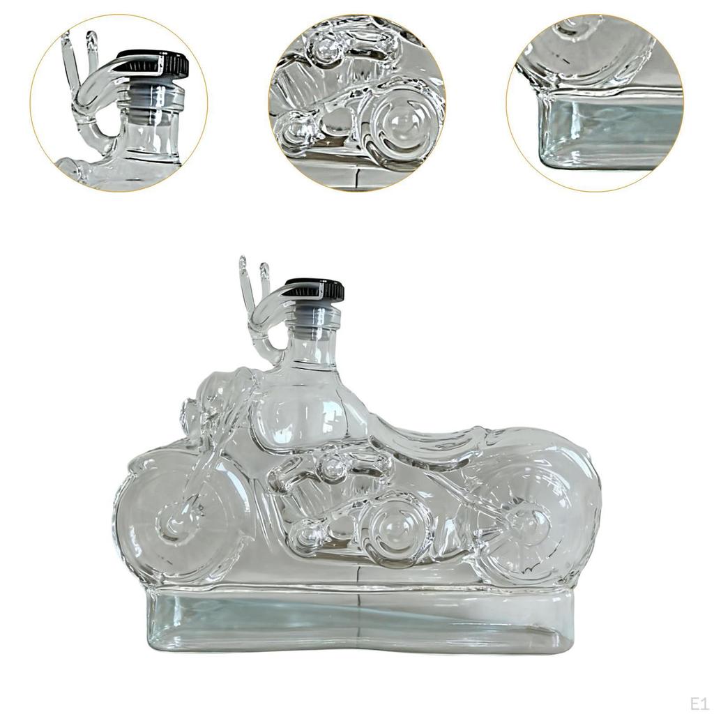 Whisky Decanter Wine for Bar Home Party Novelty Bottle Motorcycle Shaped Biker