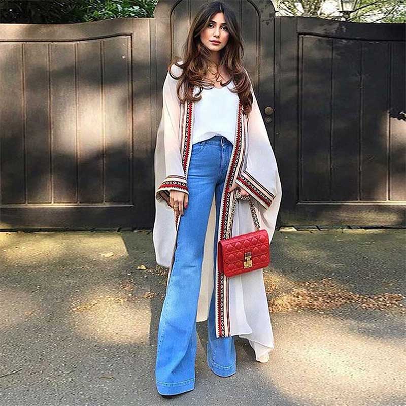 2024 Sexy See Through Embroidered Long Kimono Cardigan White Chiffon Tunic Plus Size Beachwear