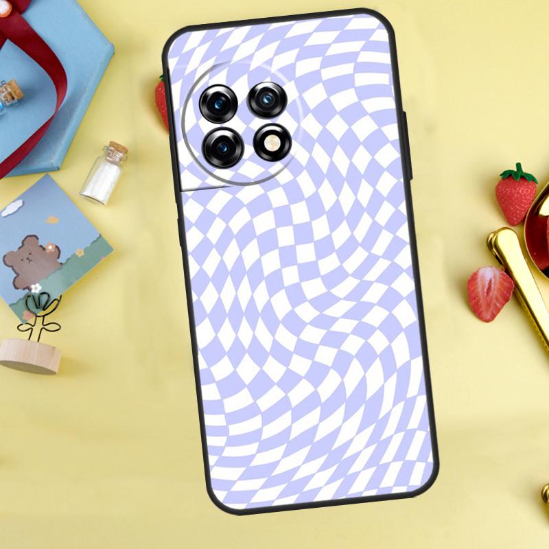 Crazy Checkered Case For OnePlus 13T 13R 12 12R 15 13 11 10 10T 8T Nord 5 CE 2 3 4 Lite Nord N20 N30 Cover