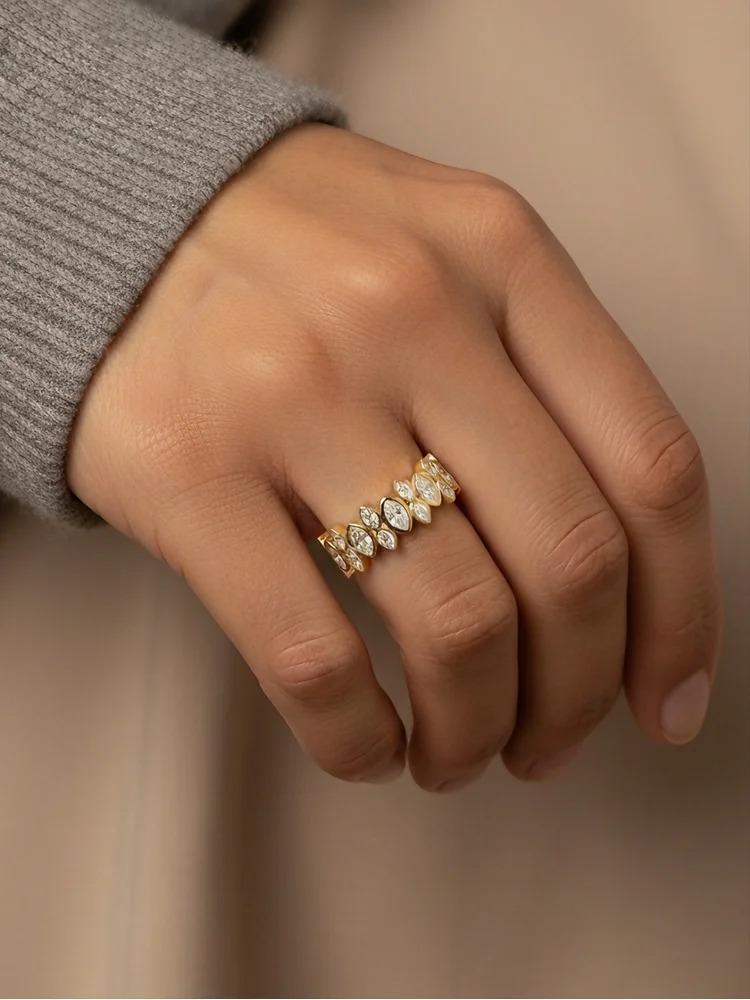 925 Sterling Silver Advanced Fashion Exquisite Oval Zircon Ring For Women Engagement Wedding Luxury High Quality Fine Jewelry