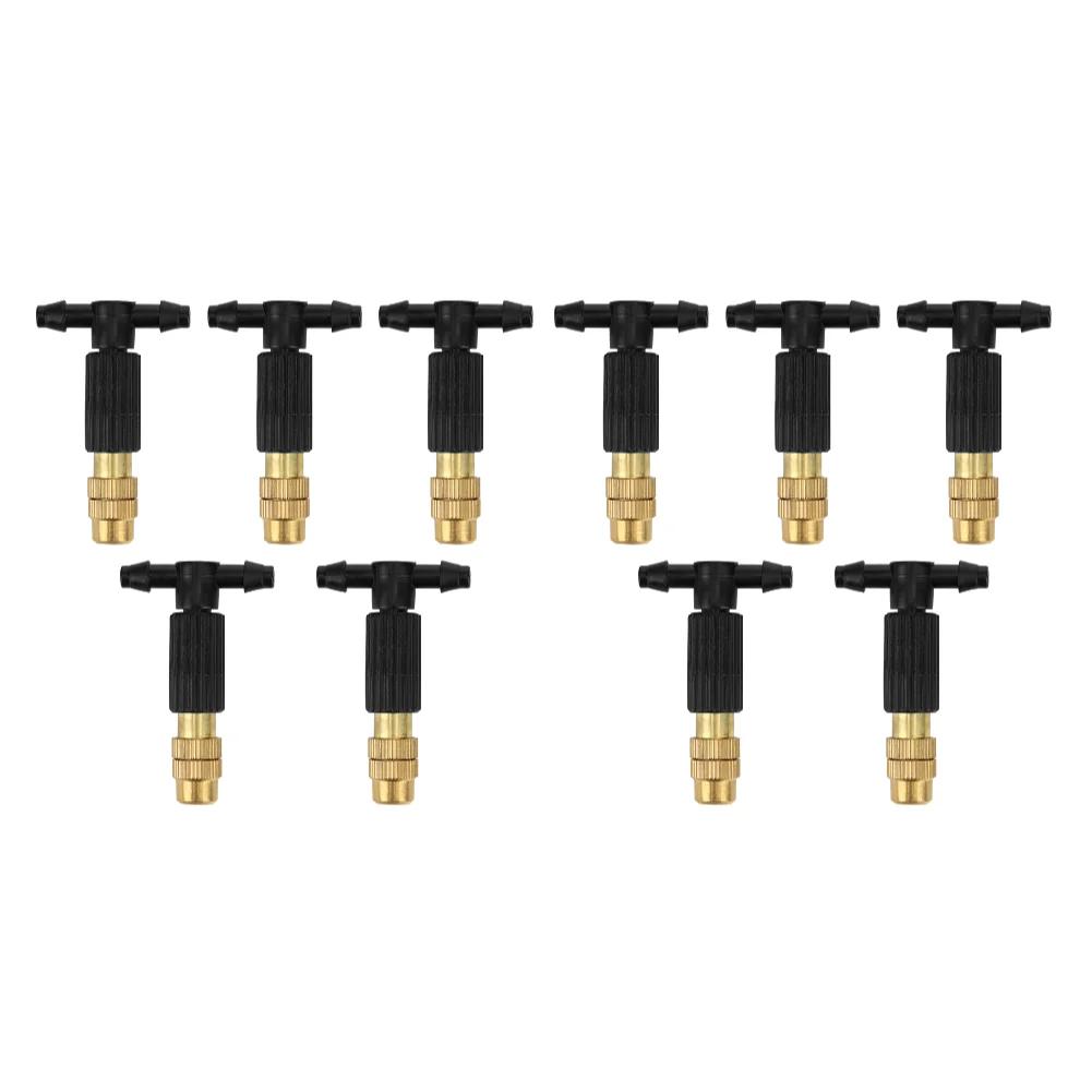 50-1pc Adjustable Copper Water Sprinkler Head Automatic Spray Misting Tip Nozzle 4/7 Pipe Watering Irrigation System Garden Tool