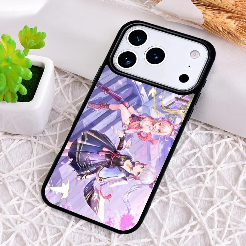 Мягкий чехол для телефона Genshin Impact для iPhone 17 Air 16 15 11 12 14 13 Pro Max Ударопрочный чехол