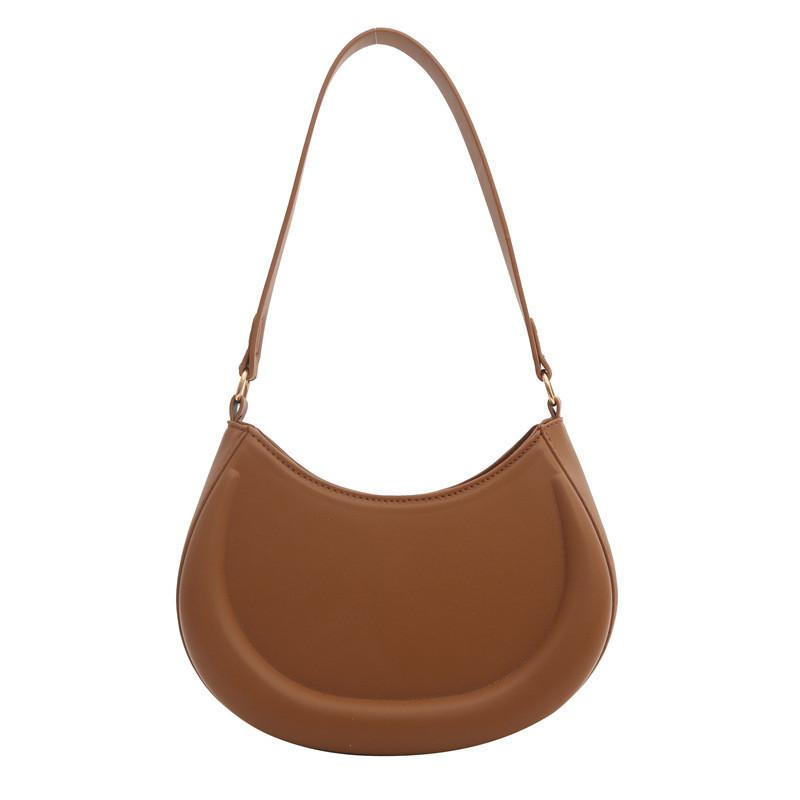 Минималистичный стиль Весна 2024 Маленькая сумка на плечо с внутренним карманом на молнии