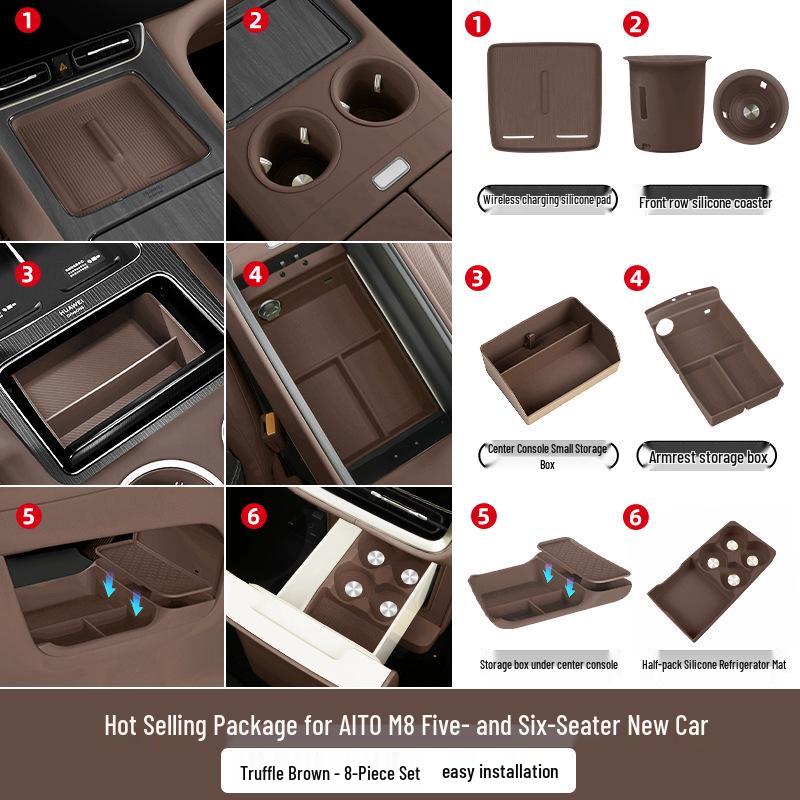 AITO M7 M8 M9 Accessories: Wireless Charger Pad & Interior Trim Mod Kit