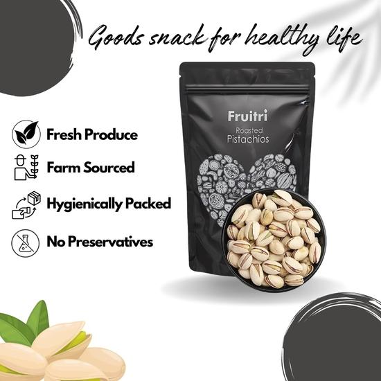 Фисташки Fruitri Premium Irani, жареные и слегка соленые, 400 г