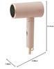 IRIS OHYAMA MiCOLA Hair Dryer with Far Infrared, Fast Drying, High Airflow, and Ionic Dryer with Attachment (HDR-M201-T, Mocha)