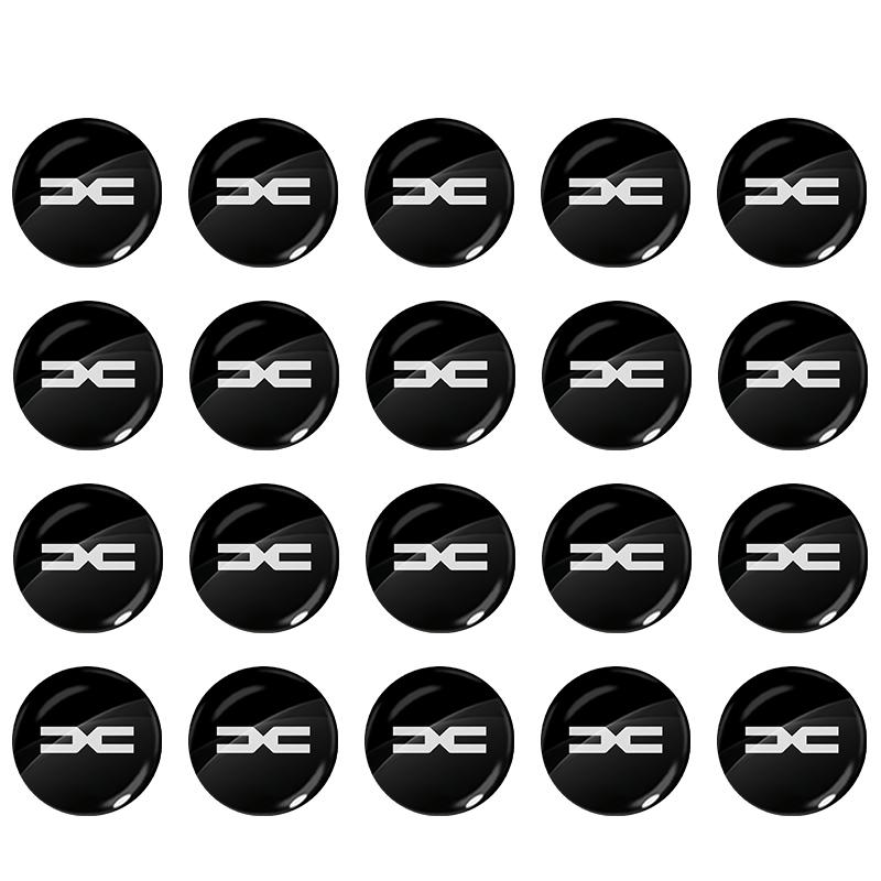 BGW1 14MM Remote car key  aluminum badge, decorative sticker For Dacia Duster Logan MCV Sandero Stepway Dokker Lodgy Car Accessories