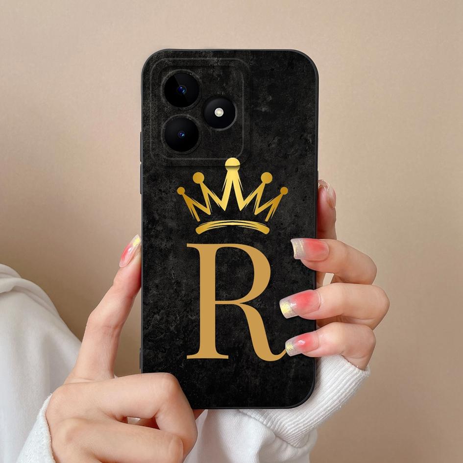 Для Realme C53 C25 C25S C25Y C30 C30S C31 C33 C35 C51 C61 C55 C65 C67 C75 4G 5G чехол для телефона креативный узор с буквами мягкий силиконовый корпус для OPPO Capa