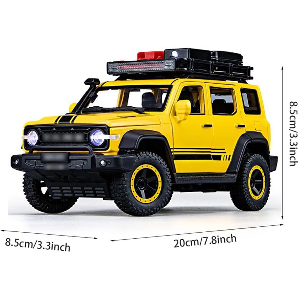 1/24 Танк Внедорожник 300 Border Limited Edition Модель автомобиля из сплава Литая металлическая игрушка Модель внедорожника Звуковая и световая модель автомобиля Детский подарок