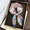1Pcs Luxury Imitation Silk Square Scarf Women‘s Double-sided Neckerchief Bandanas Foulard Paisley Print Hairbands Shawls Wraps