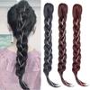 Synthetic Long Braided Ponytail Hair Extensions Claw Braided Ponytail High Temperature Fake Braid For Women Daily Cosplay