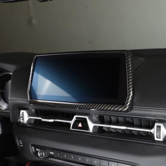 ABS Carbon Fiber Display Navigation Screen Trim Cover for Toyota Supra 19-24