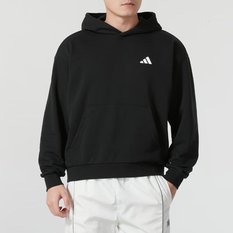 adidas Повседневная спортивная толстовка с капюшоном теплая дышащая мужская толстовка черная JN6765