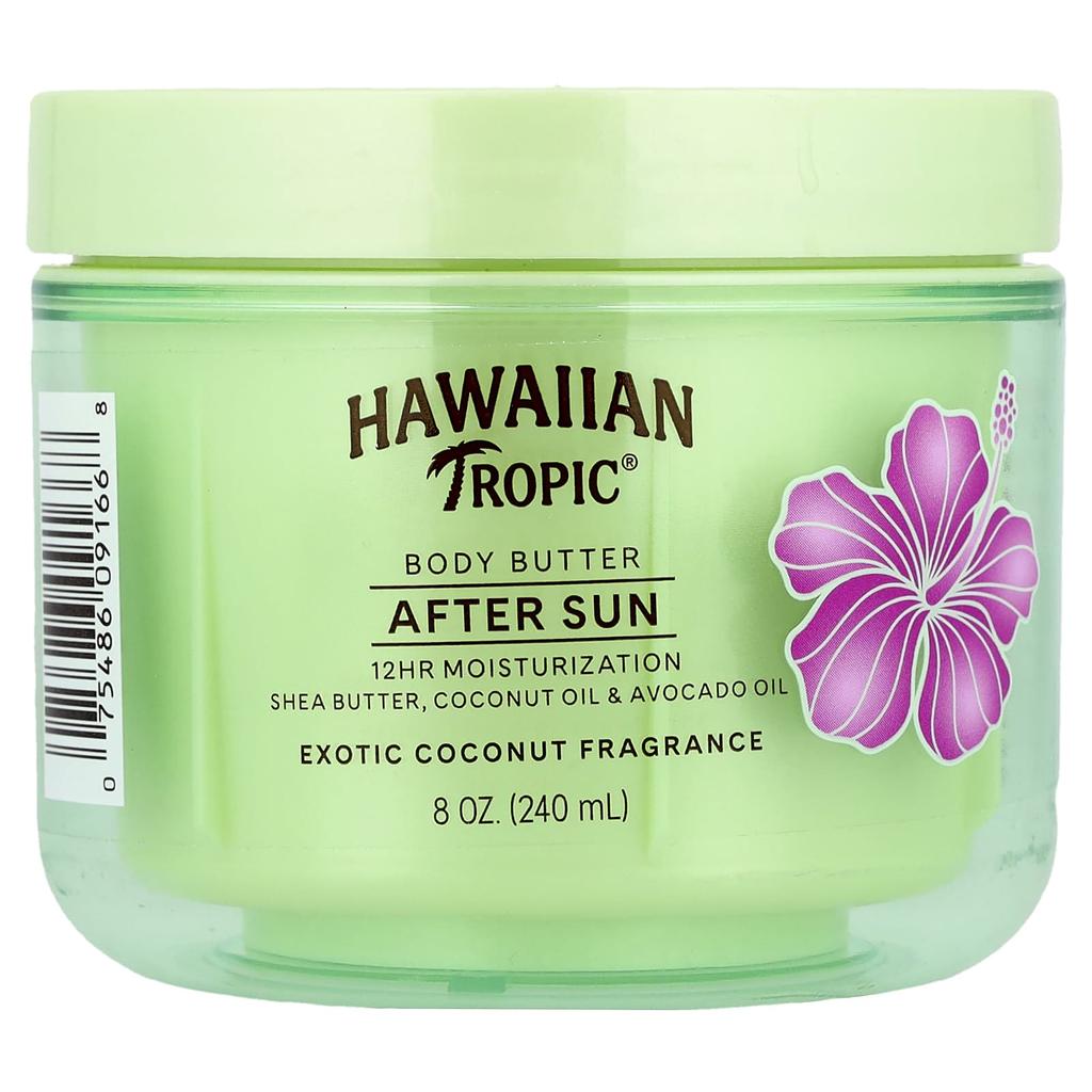 Hawaiian Tropic After Sun Body Butter, Exotic Coconut, 8 Oz (240 Ml)