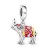 Dangle 925 Sterling Silver Indian Elephant Pendant Charm Beads Fit Bracelet New For Women Child Diy Making Jewelry