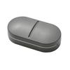 2-In-1 Portable Pill Cutter Box Food Grade Sharp Stainless Steel Blade Multi-functional Travel Capsule Tablet Storage Container Organizer