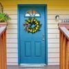 Green Leaves Wreath with Berries Artificial Lemon Wreath for Front Door Peony Hydrangea Wreath Spring Summer Wreath for Wall Window Party Decor