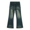 Long Trousers  Retro Design Splicing Thin Straight Do Old Jeans Flared Pants Straight Loose Jeans for Men Fashionable and Comfortable Pants