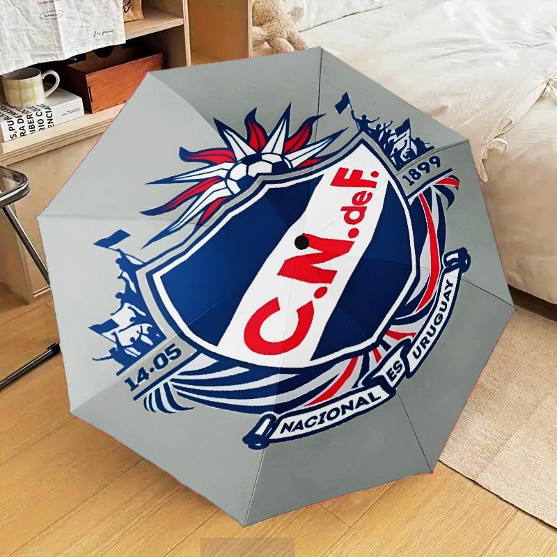 Montevideo Crest Design Umbrella Folding umbrella, automatic umbrella 8-Frame for Travel, camping Use Gift for Halloween Christmas
