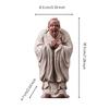 Ceramic Figurine Oriental Style Literary Figure Miniature Sculpture for