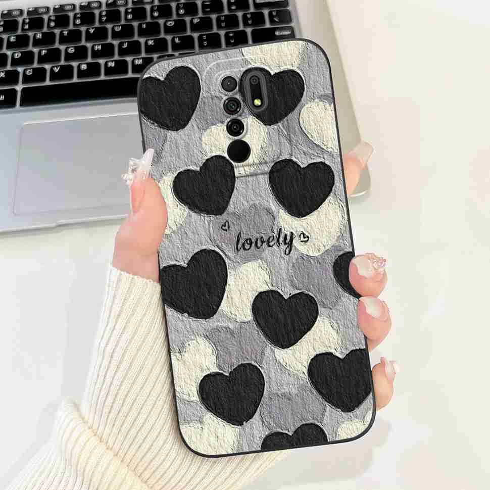 For Xiaomi Redmi 9 Case Cute Cartoon Rabbit Cat Soft Silicone Cover For Redmi 9 M2004J19AG M2004J19G Bumper Phone Case Funda