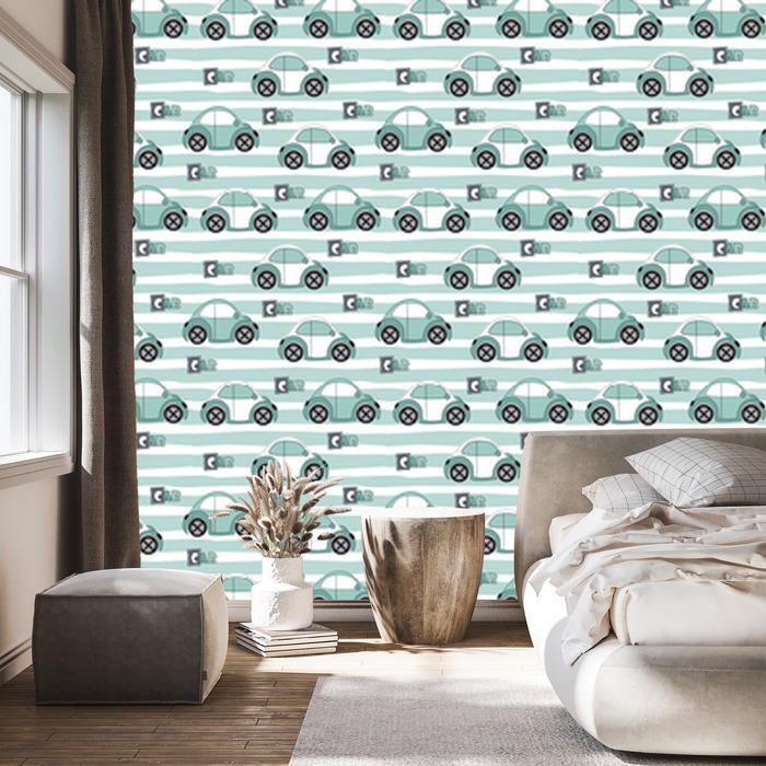 Pastel Cars Wallpaper for Living Room and Bedroom 50x1000