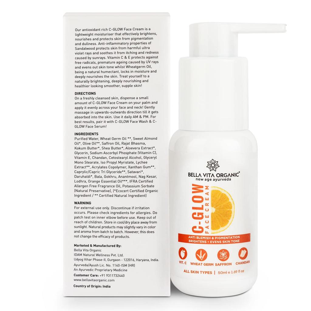 Крем для лица (50 мл), C-Glow Face Cream,  Bella Vita