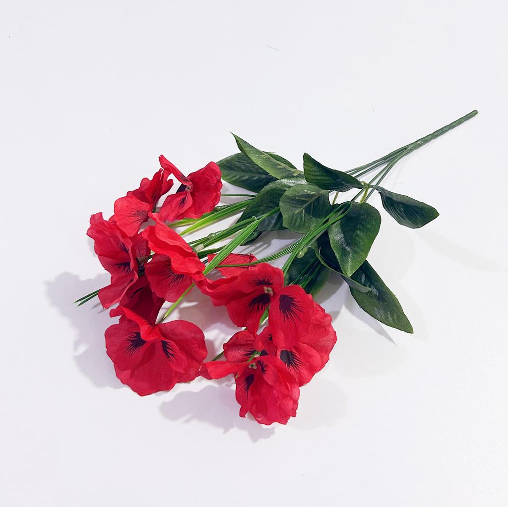 Искусственный цветок фаленопсис, анютины глазки, украшение для домашнего обеденного стола, орнамент