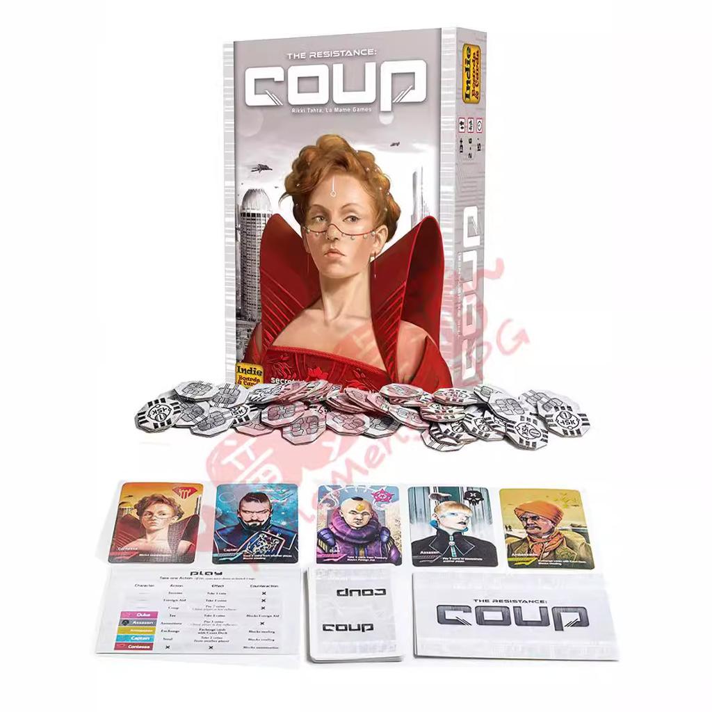 Английская версия COUP переворот восстание головоломка настольная игра настольная игра карточные игрушки досуг шахматы карточная игра