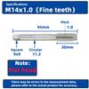 SIQICNC Right Hand Thread Tap HSS Machine Plug Tap Metric Screw Tap Drill Thread Tool M2 M3 M4 M6 M7 M8 M10 M12 M14 Hand Tools