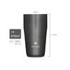 Термокружка Snow Peak 470 Luster Black, Для кемпинга, Для улицы, С вакуумной изоляцией, Сохраняет напитки холодными и горячими, Цвет ограниченной серии