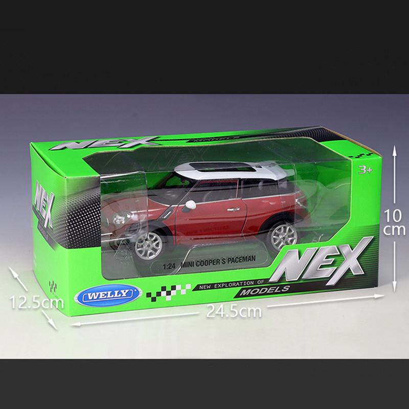 Масштаб 1/24 Welly MINI Copper S Paceman, модель автомобиля из сплава, литье под давлением, металлические игрушечные транспортные средства, модель автомобиля, коллекция высокой имитации, детские подарки