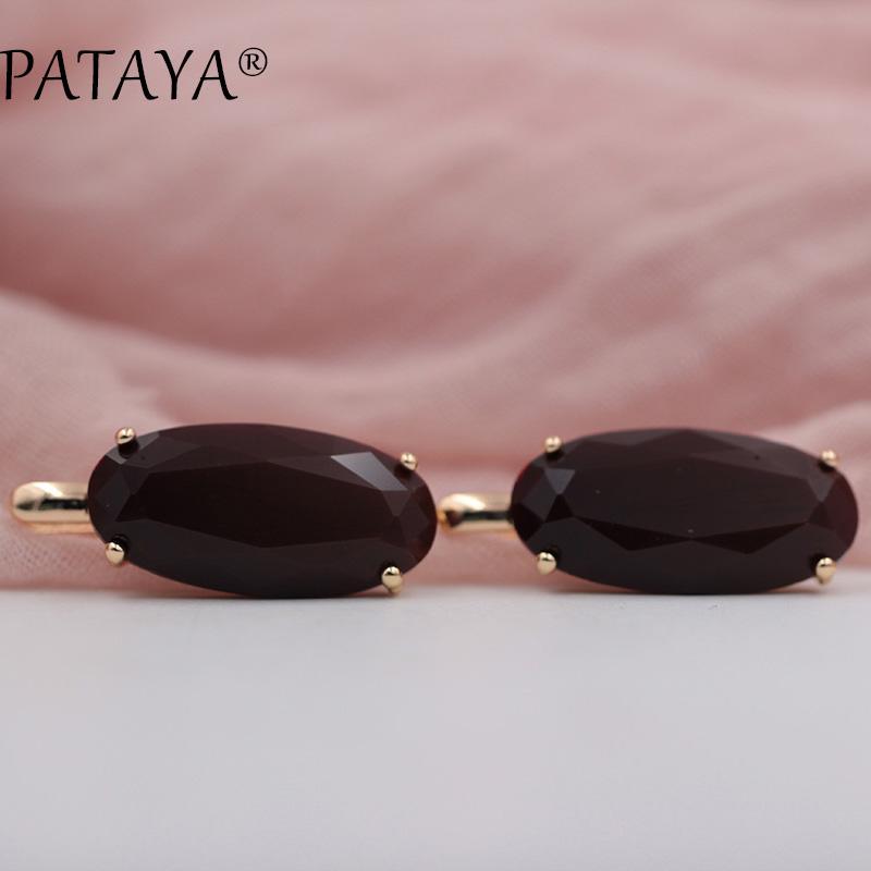 Прекрасный набор для женщин кольцо и серьги с большими камнями от PATAYA