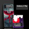 Креативный чехол-накладка из твердого ПК с узором "Меч" для Samsung Galaxy Z Flip 7 6 5 4 Черная крышка для Galaxy Z Flip 3 Складной корпус