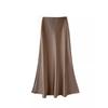 Bust Skirt Spring New High Waist Thin Silky Long A-shaped Hip Skirt Fishtail Skirt