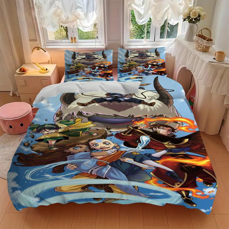 Fantasy Heroes Unite Print 3Pcs Bedding Setduvet Cover With 2 Bedropillowcase Home Birthday Gift