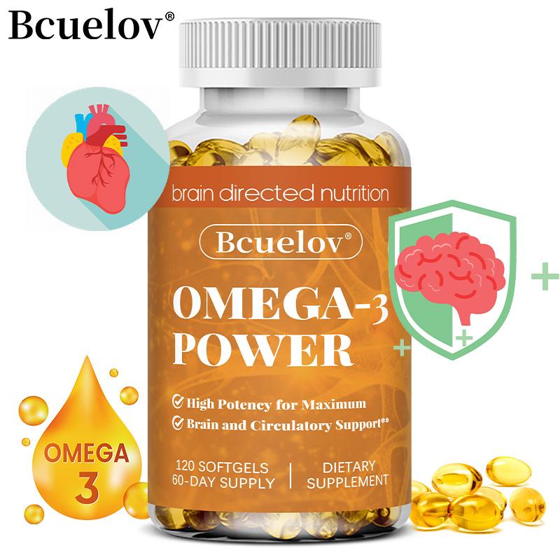 Bcuelov Omega-3 Power 120 Softgels - 60-Day Supply
