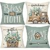 Sweet Home Pattern Design, Soft and Comfortable, Sofa and Chair Cushion Cover, Suitable for All Kinds of Rooms and Places