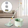 Mop and Bucket Set Dirty Clean Water Separator Adjustable Stainless Steel Handle Microfiber Mops