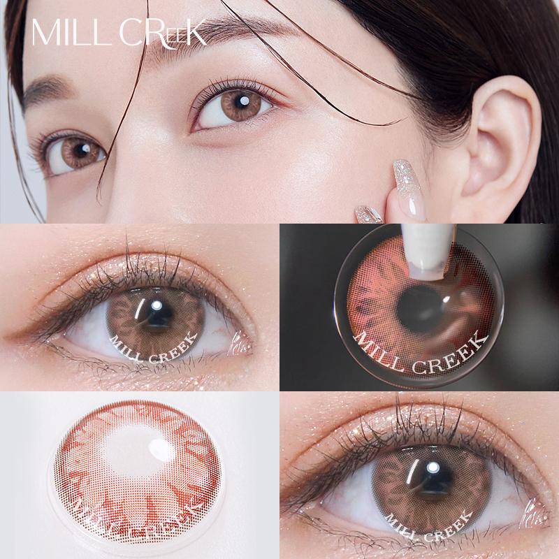 Фиолетовые контактные линзы для близорукости. Фиолетовые контактные линзы 14,0 мм. Цветные линзы с диоптрийной корректировкой глаз по рецепту. Ежегодно, 1 пара.(2 куска)