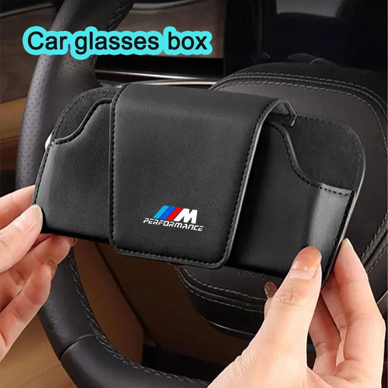 BLP1 Car sun visor glasses case,leather glasses case for vehicles,car accessories,for BMW M M3 M5 M6 X3 E46 E90 F30 G20 E36 E34 X6