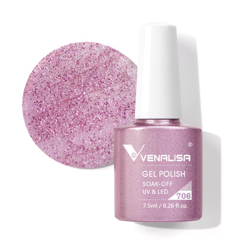 Venalisa 7,5 мл гель-лак для ногтей с блестками цветной гель-лак Soak Off UV LED 60 цветов на выбор
