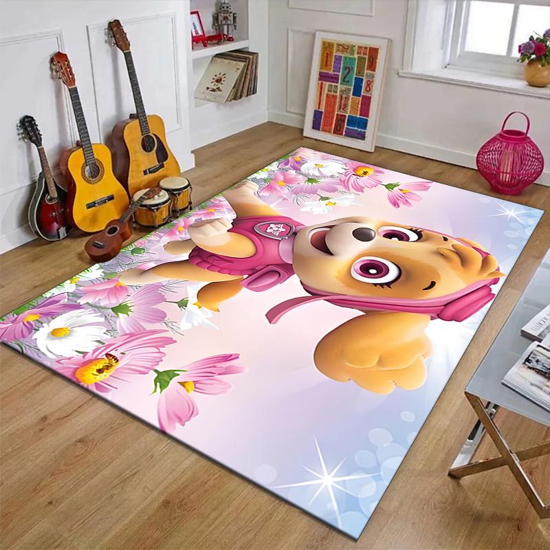1pc P-Paw Paw Design Printed Area Rug Carpet for Bedroom Living Room Home Decor Rugs Mat Non Slip Mat Rug for Bedside
