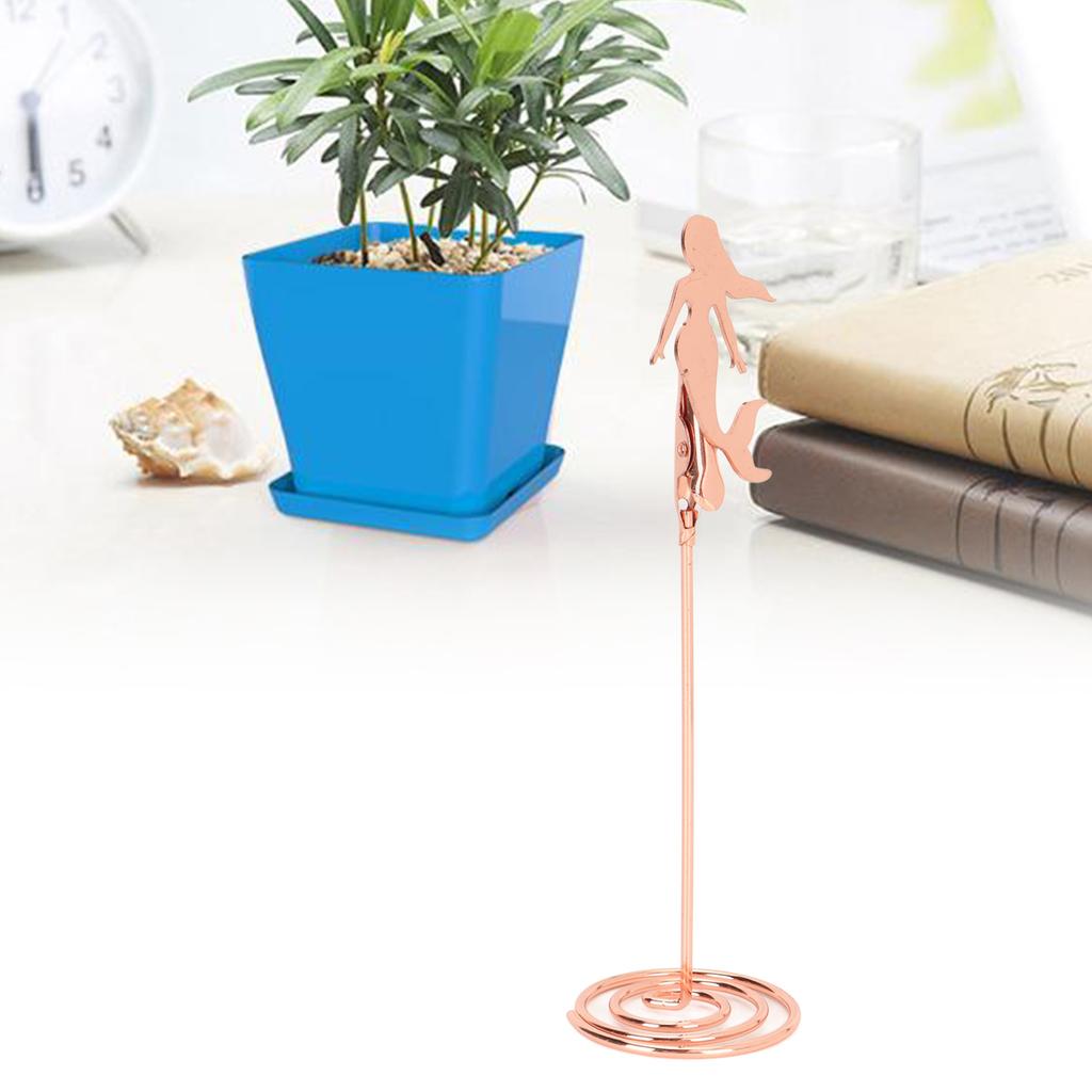 10 шт. держатель для номера стола спиральное основание в форме русалки держатель для имени свадебного стола зажимы для фото