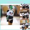Cute Fluffy Panda Key Holder Plush Toy Miniature Bag Accessory