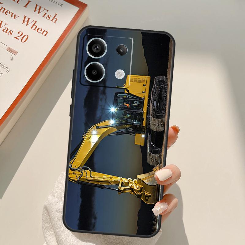 Чехол-экскаватор для Xiaomi Redmi Note 14 10 11 12 13 15 Pro Plus Чехол для Redmi 15 14C 10C 12C 13C 15C