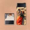 Милый Чехол-Кольцо для Хомяка для Samsung Z Flip7 6 Galaxy Чехол Ударопрочный Z Flip5 Z Flip3 4 5G Жесткая Крышка Телефон TPU PC Жесткий Funda
