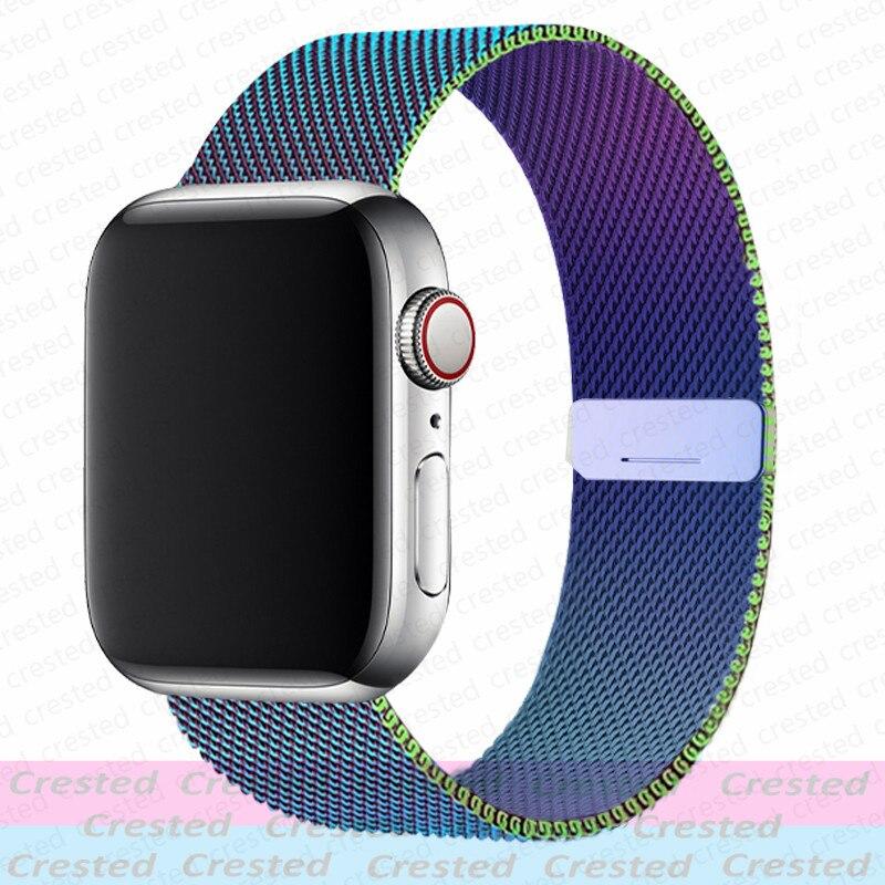 Ремешок с миланской петлей для Apple Watch, ремешок 44 мм, 40 мм, 45 мм, 41 мм, 49 мм, 42 мм, 38 мм, 45 мм, браслет Correa iWatch series 3, 6 se, 7, 8, ультра, 49 мм